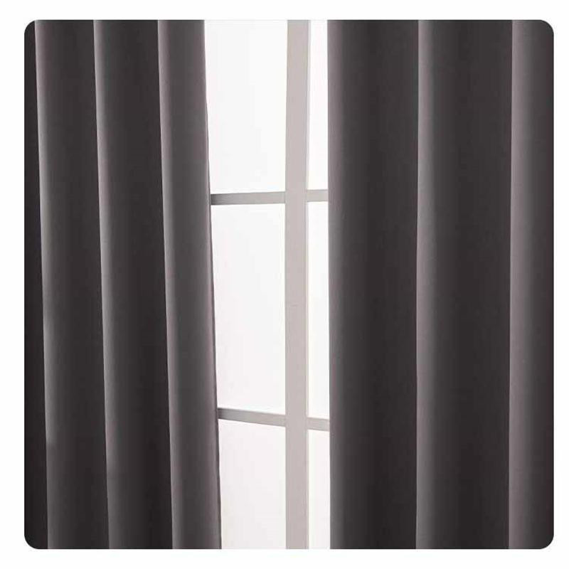 Verdunkelungsvorhänge mit Sonnenschutz und Wärmeisolierung für Schlafzimmer und Wohnzimmer, Breite: 132 cm, Höhe: 92 cm - Bild 5