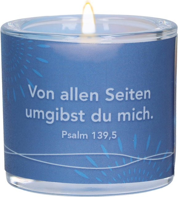 Glaswindlicht Von allen Seiten umgibst du mich von Butzon und Bercker in Blau mit abstraktem Design - Bild 1
