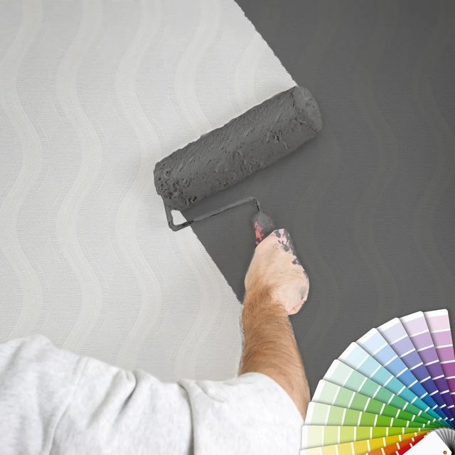 A.S. Création Vlies Streifentapete Weiß überstreichbar mit Vinyl-Beschichtung - Bild 1