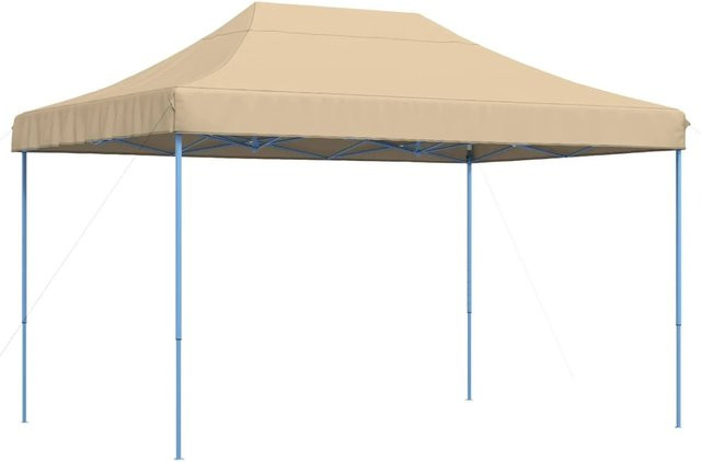 vidaXL Party-Zelt aus Oxford-Stoff und Stahl in Beige, B/T/H: 279 x 410 x 315 cm - Bild 1