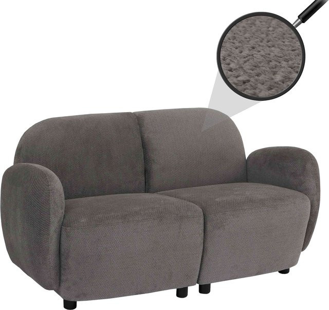 MCW 2er-Sofa P33 Loungesofa aus Chenille-Stoff in Hellgrau mit Öko-Tex Zertifizierung - Bild 1