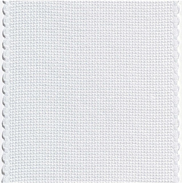 Rico Design Aidaband weiß mit Bogenkante 6 Stiche/cm Breite: 5 cm - Bild 1