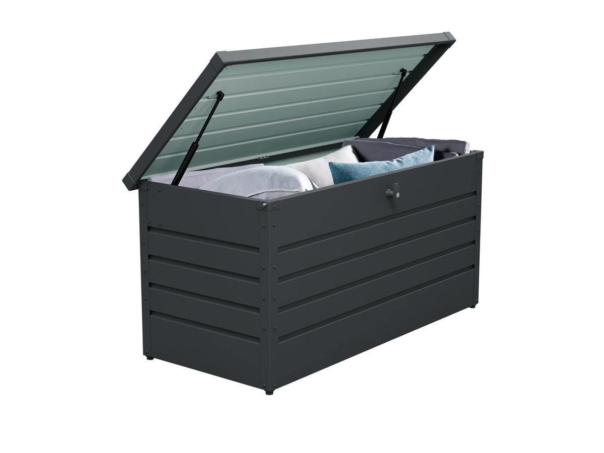 LIVARNO Gartenbox aus Metall in Anthrazit, B/T/H: 130,0 x 63,0 x 61,0 cm - Bild 3