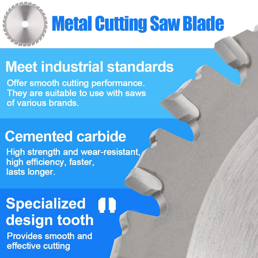 XCAN Hartmetall Kreissäge Klinge für Metall, Silber, 32 mm Bohrung - Bild 2