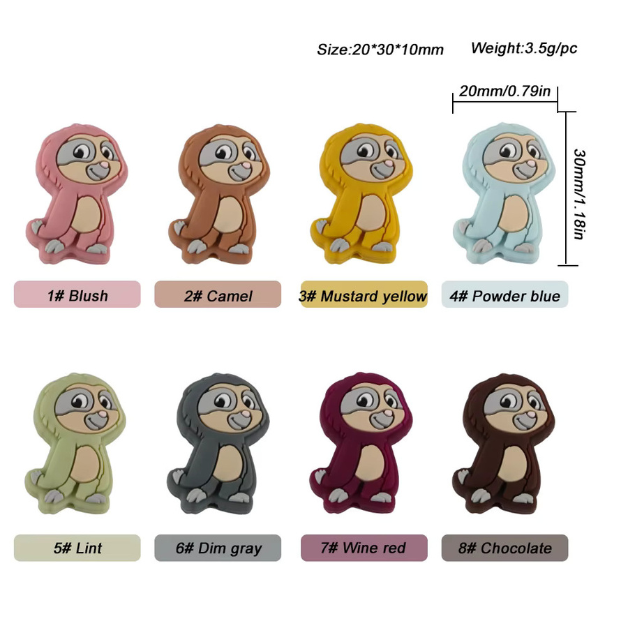 Kovict Charms, Cartoon Mini Silikon Perlen, 8 Teile/Los - Bild 2
