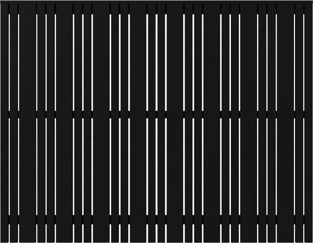 Plus Sichtschutzzaun Tangent aus Nadelholz in Schwarz, Breite: 140 cm, Höhe: 180 cm - Bild 1