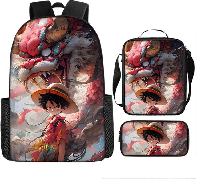 One Piece Schultaschen-Set Luffica Seefahrer-König in Multicolour - Bild 1