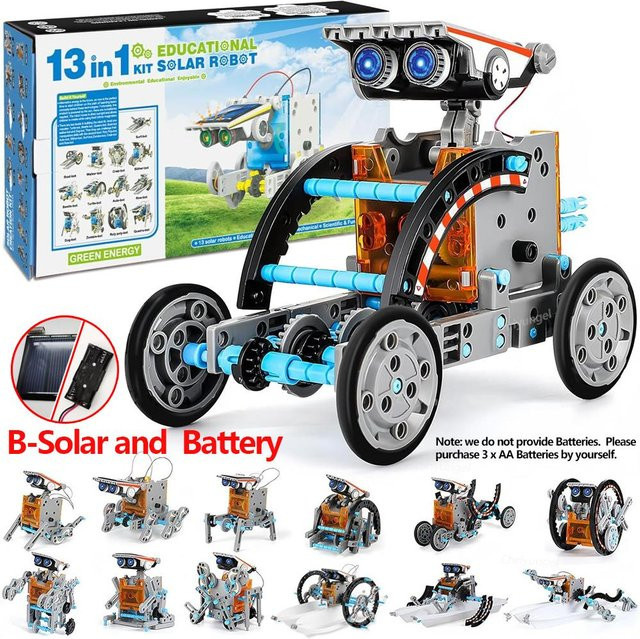 chriyungel Solar-Roboter-Bausätze, MINT-Lernspielzeug, ab 8 Jahre - Bild 1