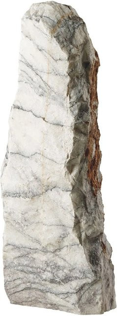 Scherf Marmor-Monolith aus Naturstein in Weiß mit Adern, Höhe: 60 - 90 cm - Bild 1