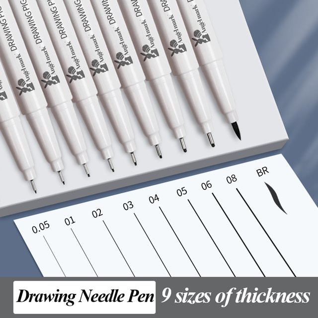 Angelmark Marker Micro Pen Manga Zeichenstift wasserfest in Weiß - Bild 1