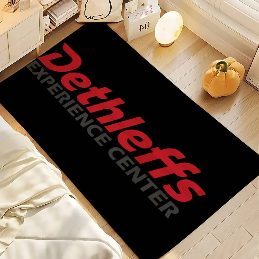 Dethleffs Fußmatte modern in Schwarz, rutschfeste Polyester-Eingangsmatte, B/T: 60 x 40 cm - Bild 3
