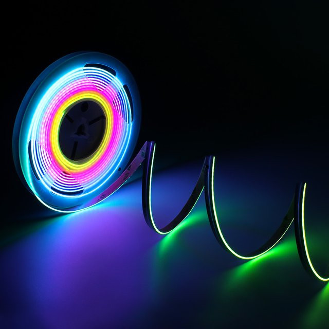 Tayire COB RGBIC LED-Streifen WS2811 adressierbar, Multicolour Neon Bandlicht DC 24V für DIY-Dekor - Bild 1