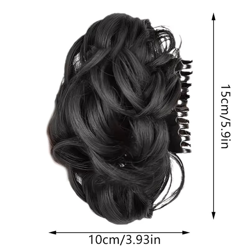 Synthetischer Haarknoten für Damen, Haarverlängerung mit Klammer - Bild 5