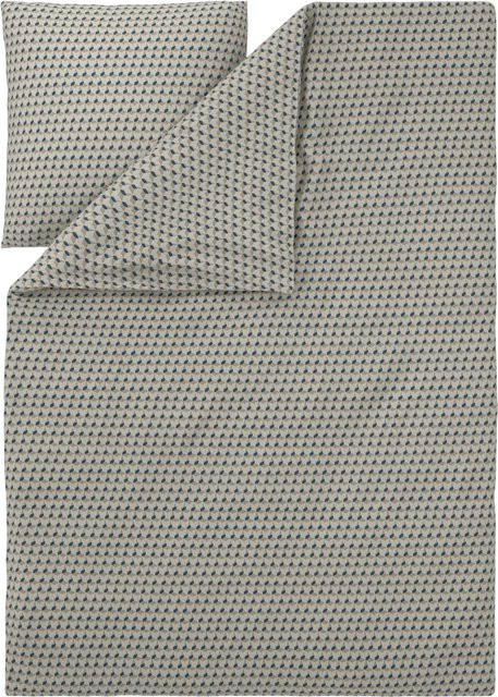 LIVARNO Renforcé-Bettwäsche Set in Schwarz/Weiß/Grau mit 1x Bettdeckenbezug (135 x 200 cm) und 2x Kopfkissenbezug (80 x 80 cm) aus Baumwoll-Polyester-Mischung - Bild 1