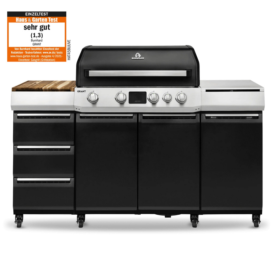 GRANT Pro Modularer Gasgrill mit 4 Brennern und Gusseisenrost in der Ausführung mit Tür - Bild 1