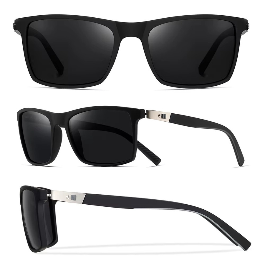 CRIXALIS Sonnenbrille, Vollrand, quadratisch, Schwarz, Unisex, polarisiert - Bild 4