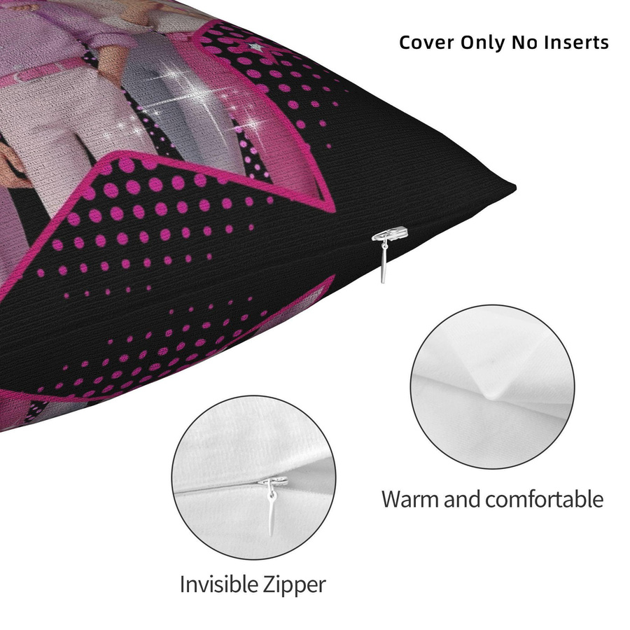 Dekorativer Kissenbezug Saja Boys Kpop Hunters Demons Jinu Abby Mystery von SH Boutique in Weiß, B/B/H: 30 x 30 x 0 cm - Bild 3
