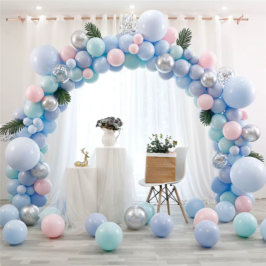 HGTUGO Runder Ballonbogen aus Metall in Gold als Kreisständer für Hochzeiten, Geburtstage und Partys, Durchmesser: 2 m - Bild 3