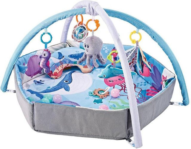 Musikalische Aktivitätsmatte, 7-in-1, Blau, Bunt / Mehrfarbig, Plüsch / Textil - Bild 1
