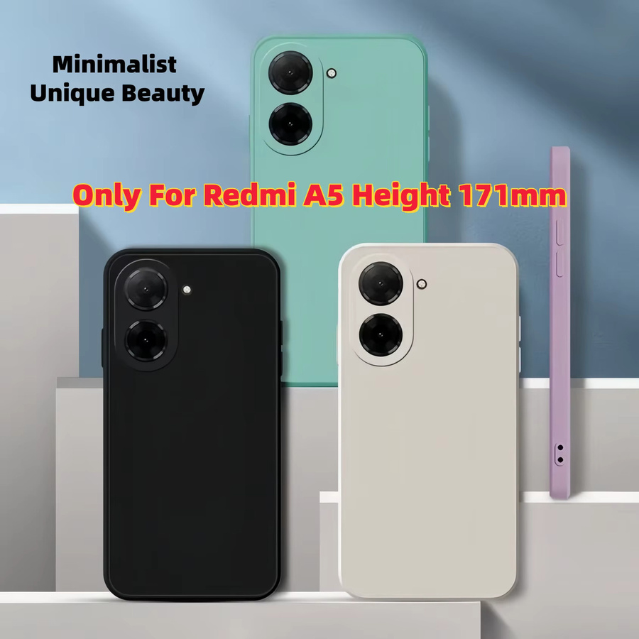 Stoßfeste Schutzhülle aus flüssigem Silikon für Xiaomi Redmi A5 in Blau, Höhe: 171 mm - Bild 2