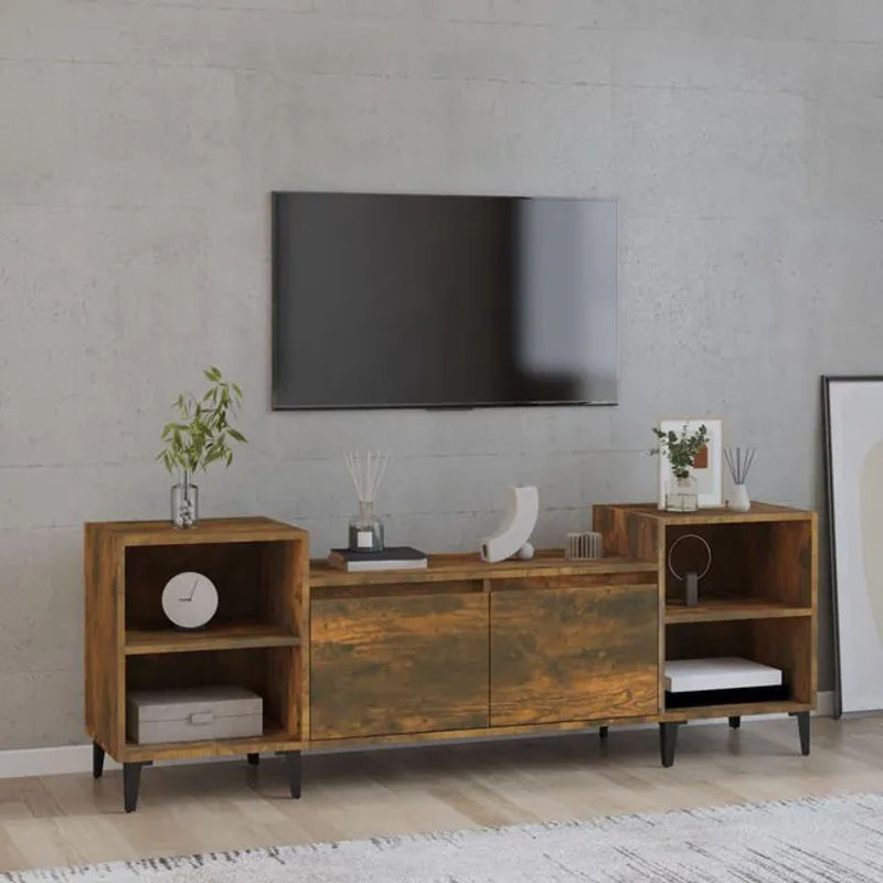 Vidaxl TV-Schrank in Braun im Industrial-Design, B/T/H: 160 x 55 x 55 cm - Bild 1