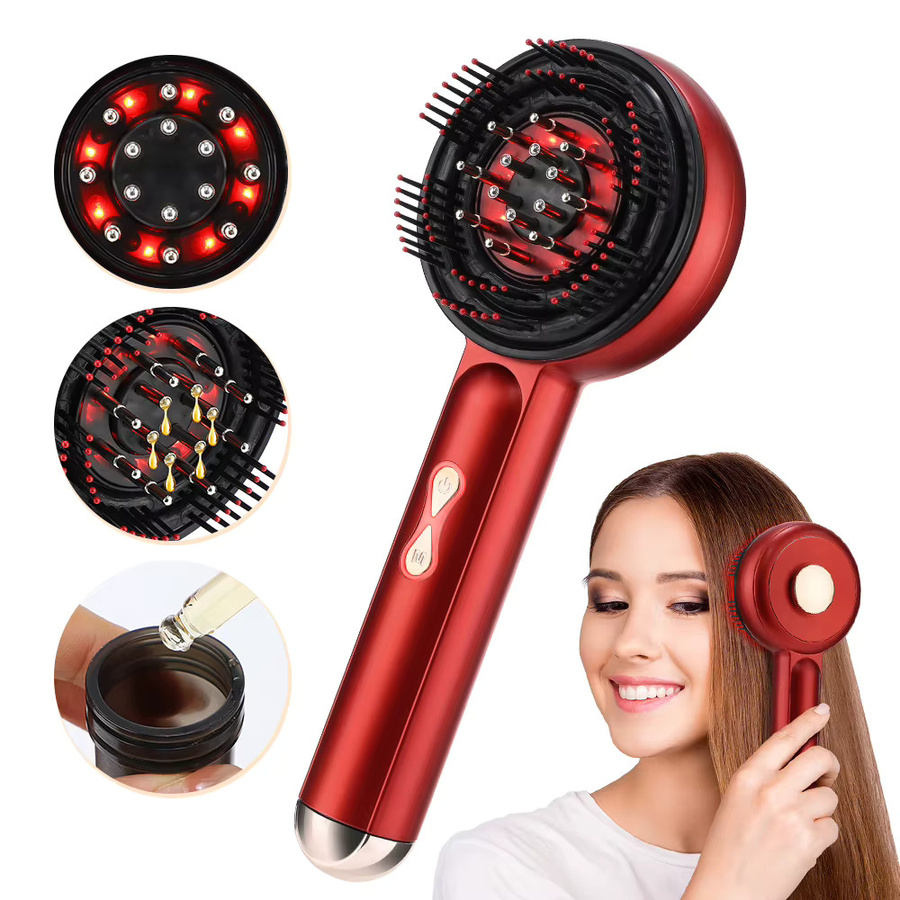 Hailicare Elektrischer Massagekamm mit rotem und blauem Licht, Unisex - Bild 4