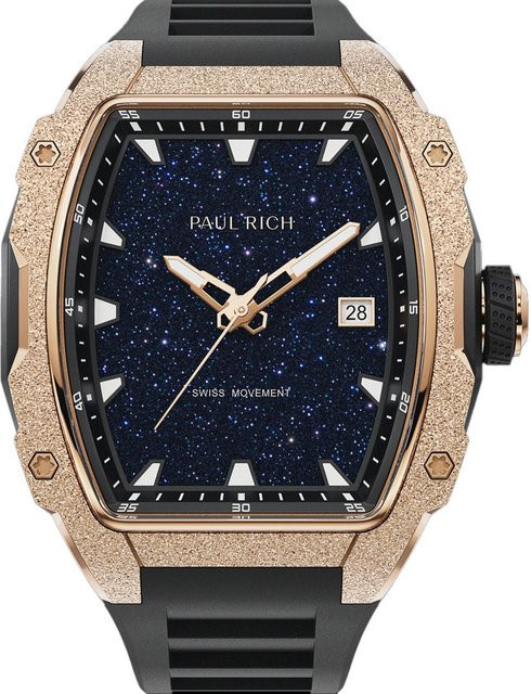Paul Rich Herrenuhr Astro Eclipse, Quarz, Edelstahl, 42 mm, Blau - Bild 1