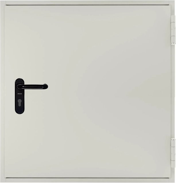 Hörmann Brandschutzklappe T30 H8-5 aus Stahl in Grauweiß B: 87,5 cm, H: 87,5 cm, T: 87,5 cm - Bild 1