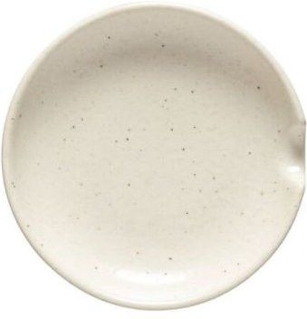 Costa Nova Löffelablage Pacifica aus Keramik, beige, 16er Pack, Durchmesser: 12 cm, Höhe: 1,9 cm - Bild 1