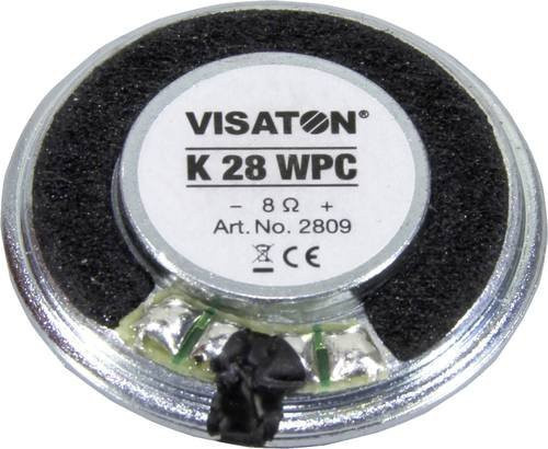Visaton K 28 WPC Kleinlautsprecher Schwarz 8 Ohm 1W mit Kunststoff-Membran - Bild 1