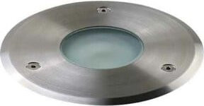 Brumberg Bodeneinbauleuchte GU10 LED in Silber aus Edelstahl und Glas, rund, IP65 - Bild 1