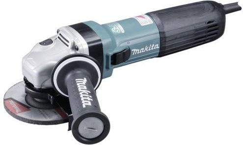 Makita Winkelschleifer GA5041C01 in Schwarz und Türkis mit 1400 W und 125 mm Scheibendurchmesser