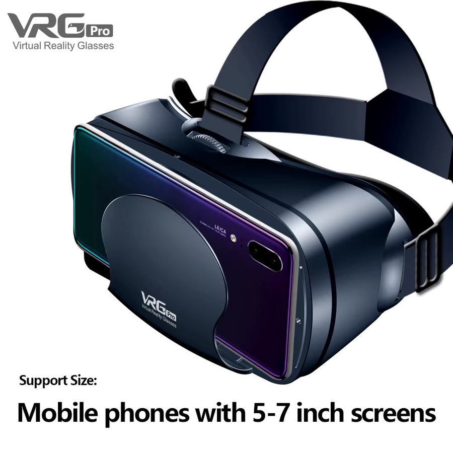 AyeBeau 3D-VR-Headset für Smartphones in Schwarz mit 7-Zoll-Linsen - Bild 4