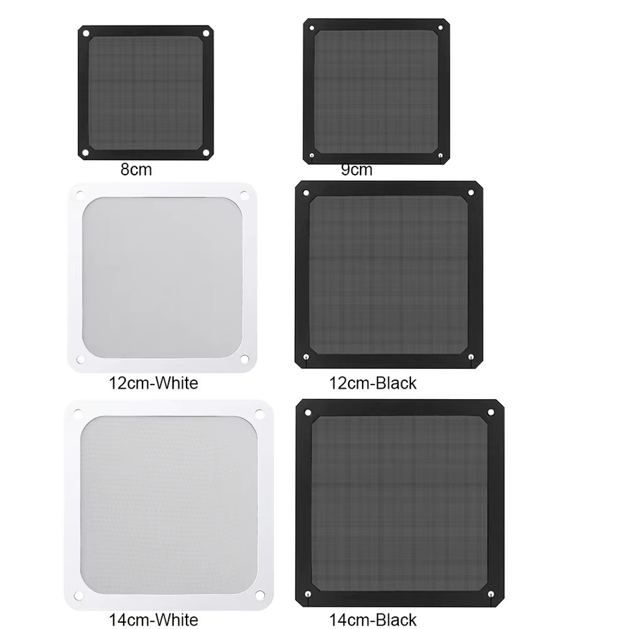 APWIKOGER Magnetischer Staubfilter für PC-Gehäuse mit Rahmen, Schwarz, für 8-14 cm Lüfter - Bild 4