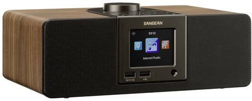 Sangean WFR-32 Internet Tischradio mit Bluetooth, USB und AUX in Schwarz und Holzoptik inklusive Fernbedienung - Bild 1