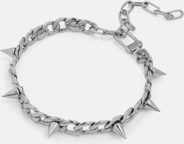 Wucifang Jewelry Halskette, Nieten Choker, gray, Unisex - Bild 1