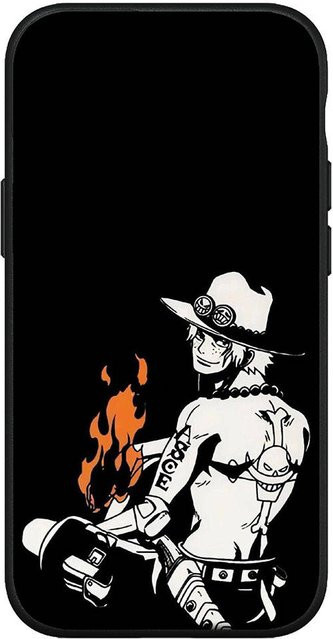 Handyhülle One Piece Luffy Ace Design von Bandai in Schwarz für iPhone, Samsung Galaxy, Xiaomi Redmi, OPPO und Huawei - Bild 1