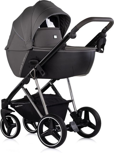 Chipolino Kombikinderwagen Imperium 3 in 1 Set mit Babyschale, Babywanne und Zubehör in Grau - Bild 1