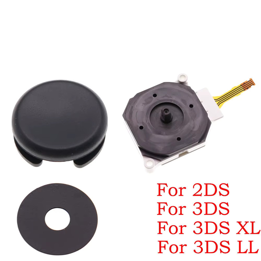 TingDong Ersatz-Joystick-Set aus Kunststoff für Nintendo 2DS und 3DS Modelle inklusive Thumbstick und Kappe - Bild 2