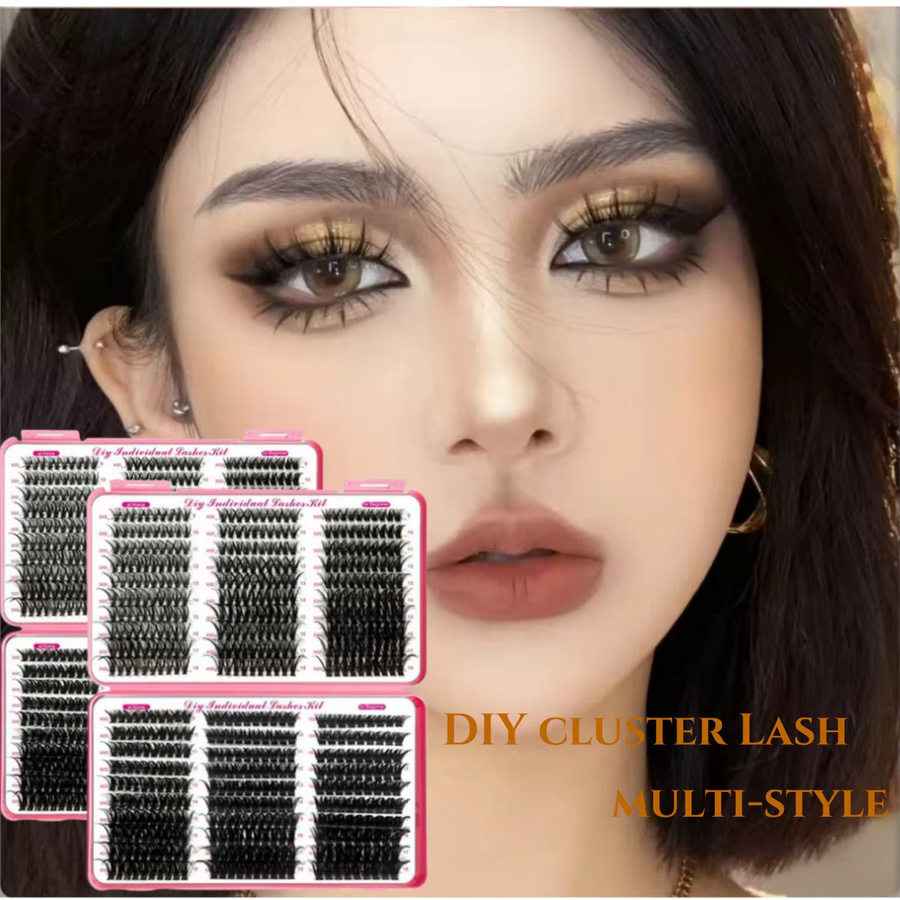 MIAOJIE Cluster-Wimpern, gemischte Längen, Unisex - Bild 6