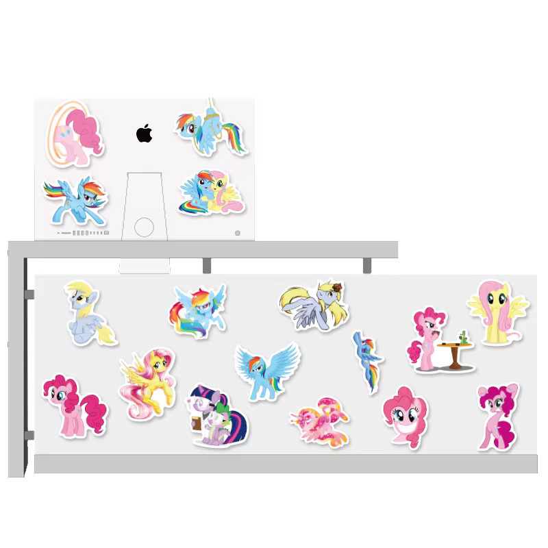 Bandai Pony-Aufkleber, 50-teiliges Set, multicolour - Bild 2