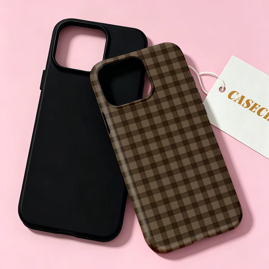 Potdemiel iPhone Hülle mit Schleifen Design in Braun für iPhone 17 16 15 Pro Max aus kratzfestem TPU mit erhöhtem Bildschirmrand - Bild 3