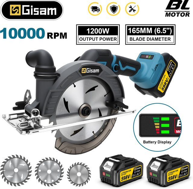 Makita LXT Akku-Kreissäge mit bürstenlosem Motor, 165 mm Durchmesser, 10000 U/min, passend für 18 V Makita Akkus - Bild 1