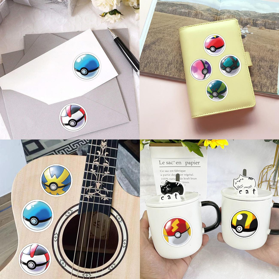 Cartoon Elf Ball Aufkleber für Auto, Koffer, Gitarre und Handyhülle, multicolour - Bild 2
