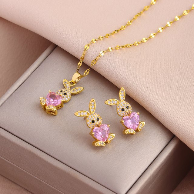 Marisa Schmuck-Set Edelstahl, Zirkonia, Gold, Damen - Bild 1