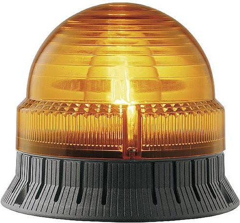 Grothe LED Blitzleuchte MBZ 8411 38411 in Orange mit Blitzlicht und Dauerlicht für 12 V und 24 V - Bild 1
