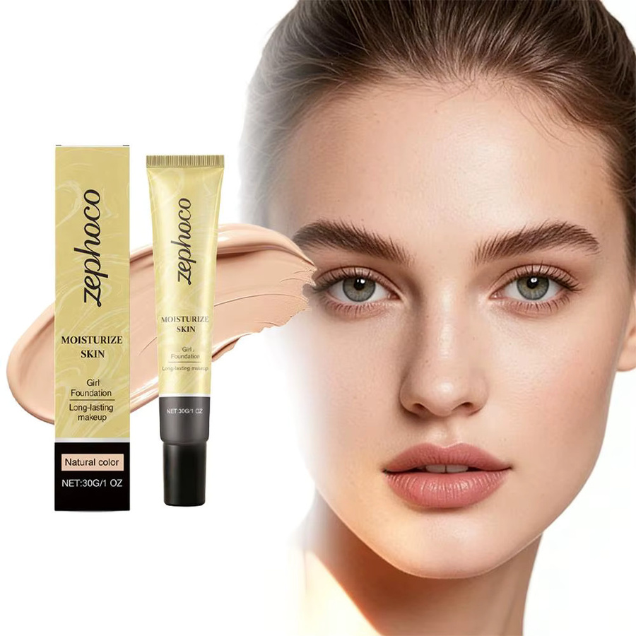 Zephoco Longwear Foundation, Matt, Natural Color - Bild 2