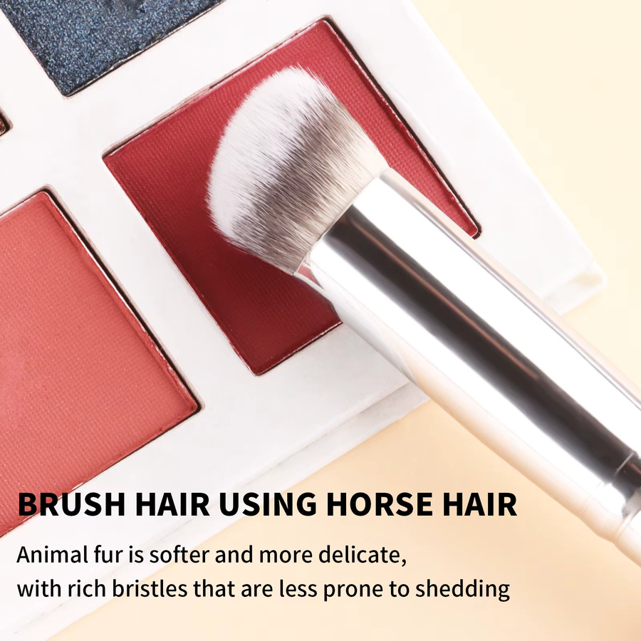 Ronshadow Schrägpinsel für Concealer und Foundation, Holzgriff - Bild 2