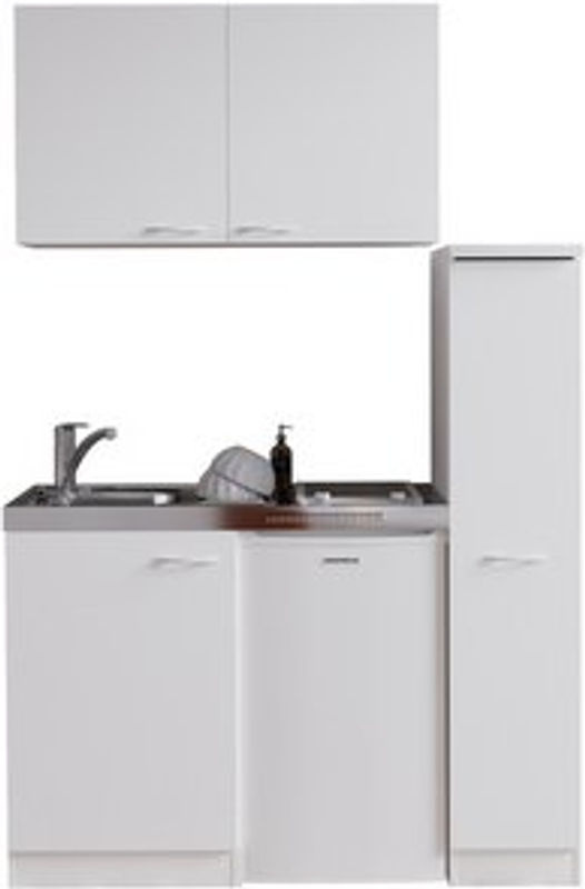 RESPEKTA Miniküche Levin in Weiss, H x B x T: 200 x 130 x 60 cm - Bild 2