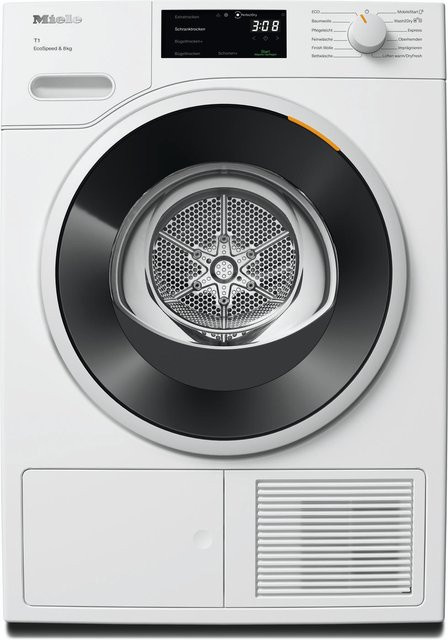 Miele TWC 640 WP Wärmepumpentrockner EcoSpeed mit 8 kg Kapazität in Lotosweiß mit App-Steuerung und WiFi - Bild 1